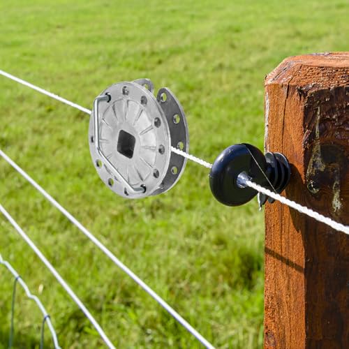 QWORK Fence Tightener, 20 Pcs Rapid Inline Fence Tensioner Strainer for Electric and Farm Fences