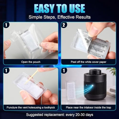 Mosquito Attractant Cubes for Traps Refill | Mosquito Lure, Effective for Indoor Outdoor Patios, Gardens, Backyards, Camping,Outdoor Activities