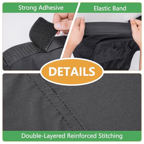 Breathable Horse Shoulder Guard Thick Stretchy, UV Protection Horse Slinky for Outdoor, Adding Comfort Prevents Chafing Black