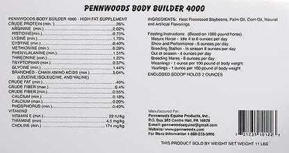 Pennwoods Body Builder 4000 Horse Weight Gain Fat Conditioner, 12 lb - size: 12 lb