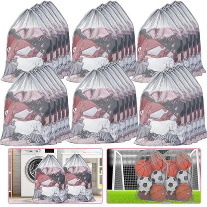 Berlune 30 Pack Large Mesh Laundry Bags - color: Gray