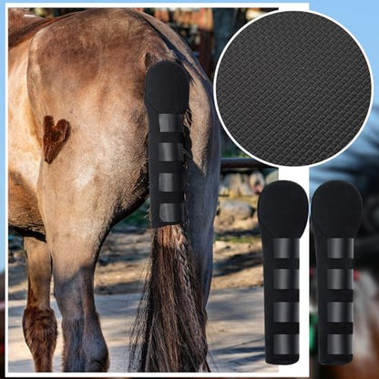 Eccliy 2 Pcs Horse Tail Wrap Protector, Adjustable Touch Fasteners