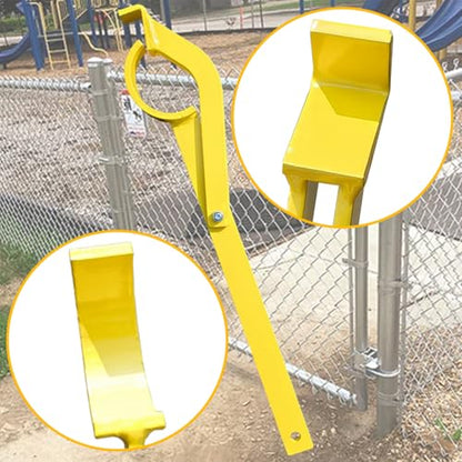 16.54 Inch Fence Wire Stretcher Tool, Heavy-Duty Carbon Steel Barbwire Fence Splicer Tightener, Manual Chain Link Fence Repair Stretcher for Barbed Wire, Electric Fence, Garden & Farm Pasture