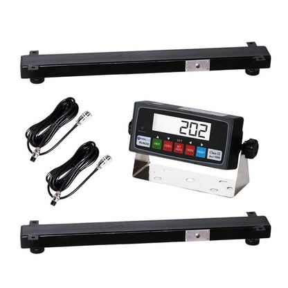 10000lb Load Bar Scale Set for Cattle, Hog, Pig, Goat, Sheep, Alleyway, Chute and Cage Scale | Two Weigh Bar and One Indicator Set (30") - size: 30"