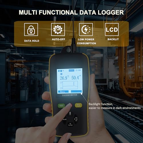 Tzone Wet Bulb Thermometer Dew Point Meter Temperature Humidity Data Logger