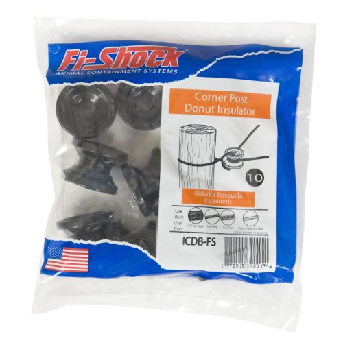 Fi-Shock Corner Post Donut Insulator 10 pk (ICDB-FS)