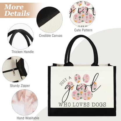 GevGuxLuo Tote Bag for Women Animal Lover Bag Gift for Women - color: Dog Paw