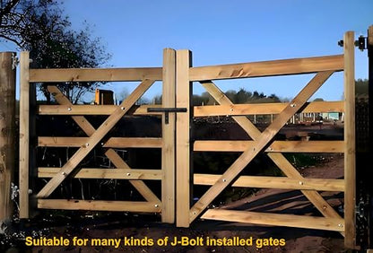 Heavy Duty T Bolt Gate Hinges, 700 LBS Capacity,Thickened Solid Steel