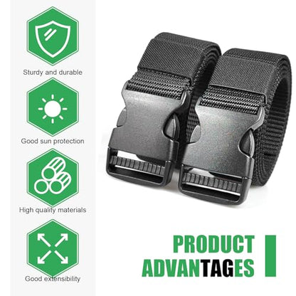 Car Battery Tie Down Strap, 39 Inch Adjustable Quick Release Buckle Battery Hold Down, Nylon Webbing Straps with Plastic Carabiner, Universal for Cars, SUVs, Boats, Luggage & Outdoor Sports