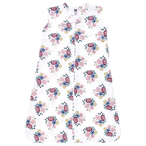 Hudson Baby Unisex BabyCotton Sleeveless Wearable Sleeping Bag, Sack, Blanket - color: Blush Navy Floral, size: 0-6 Months