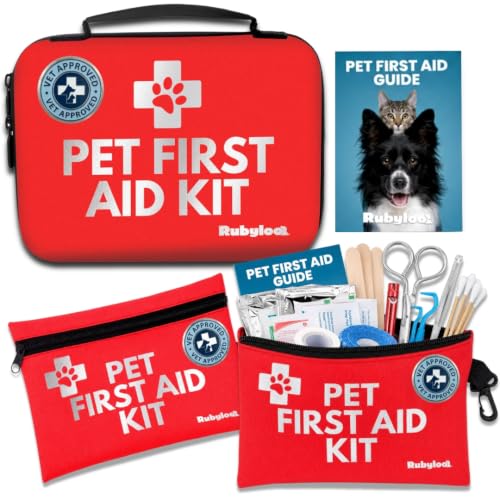 Rubyloo Dog First Aid Kit,1 Essential & 2 Travel Packs Bundle