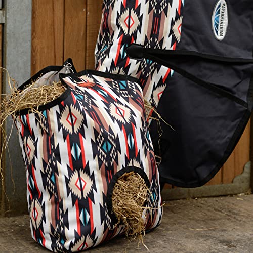 WeatherBeeta Hay Bag, Diamond Navajo Print/Black - color: Diamond Navajo Print/Black