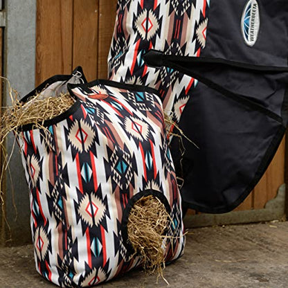 WeatherBeeta Hay Bag, Diamond Navajo Print/Black - color: Diamond Navajo Print/Black