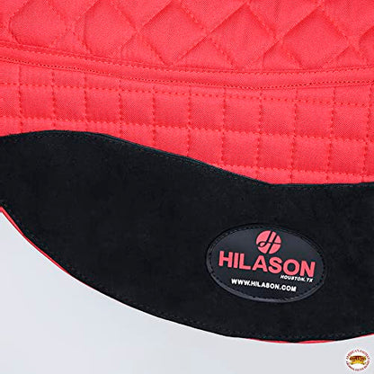 HILASON Western All Purpose Horse English Saddle Pad | All-Purpose - color: Red