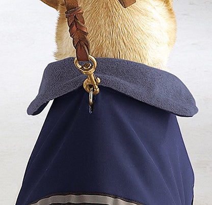 Casual Canine Fleece-Lined Reflective Dog Jacket for Safety, Blue - Medium - color: Navy, size: Medium