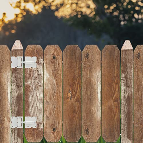 Self Closing Gate Hinges Heavy Duty, 90 Degree Adjustable, 4Pcs - color: White(2pcs)