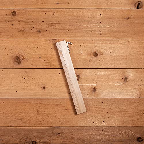 EASY-UP Collapsible Wooden English Saddle Rack | 18" Length | Easy to Mount | Folds Down Not Used | Fits Shorter Skirted Western Horse Saddles | Natural Pine Finish