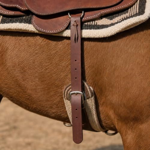 Horse 18" Western Saddle Off Billet Latigo Leather Cinch Tie Strap (2 PCS) 40413