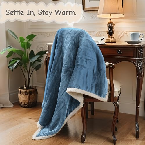 Soypipo Electric Heated Blanket 50"x60", 9 Heat Settings 10-Hour Auto-Off - color: 11-blue, size: Throw 50"x60"