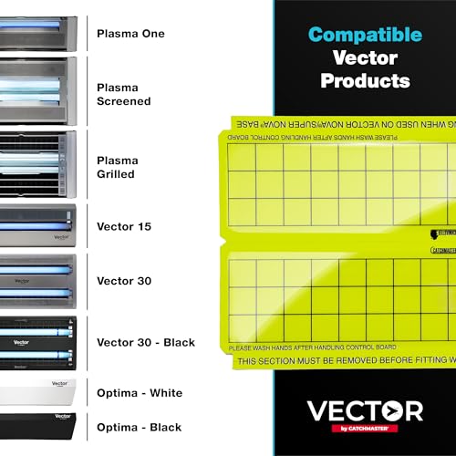 Catchmaster Vector High-Catch Glue Trap Refills, 12-Pk, UV Light Fly Traps for Home, Unscented Sticky Gnat Glue Boards for House, UV Lamp Insect & Mosquito Killer, Adhesive Bug Light Boards - style: Wall 12-Refills Yellow