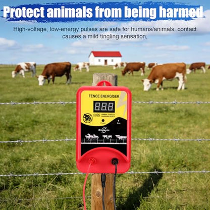 Electric Fence Charger for Livestock, Electric Fence Charger, Fence Energizer 12KV Effectively Repel Predators, Fence Charger Ensure Secure Livestock Containmen,Supply for Diverse Farm Needs - size: style 1