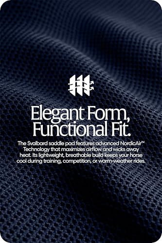 Equinavia Svalbard NordicAir Tech Horse Saddle Pad, Equestrian Saddle Pads - color: Navy