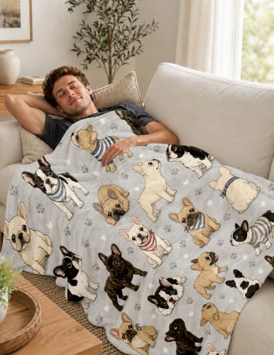 French Bulldog Gifts for Women Bulldog Owners Frenchie Dog Blanket 60*50 | Birthday Christmas Thanksgiving Bulldog Gifts for Frenchie Lovers French Bulldog Lovers French Bulldog Blanket - color: Bulldog