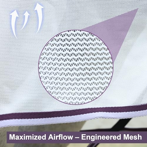 LEAFOREST Breathable Mesh High Airflow Fly Sheets for Horses UV Protection - size: 72IN
