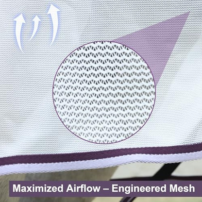 LEAFOREST Breathable Mesh High Airflow Fly Sheets for Horses UV Protection - size: 69IN