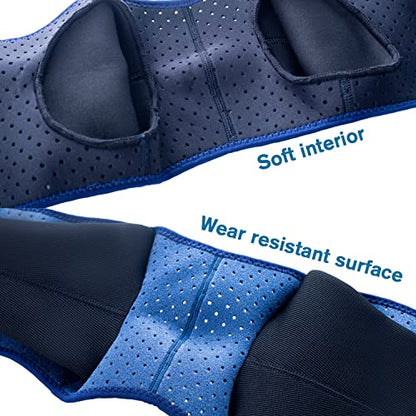 Coodeo Dog Recovery Sleeves, Cone Collar Alternative, Abrasion Resistant Dog Recovery Suit, Washable 2.5mm Thick and Waterproof, Pet Wounds Prevent Licking, Biting (Blue, M) - color: Blue, size: M