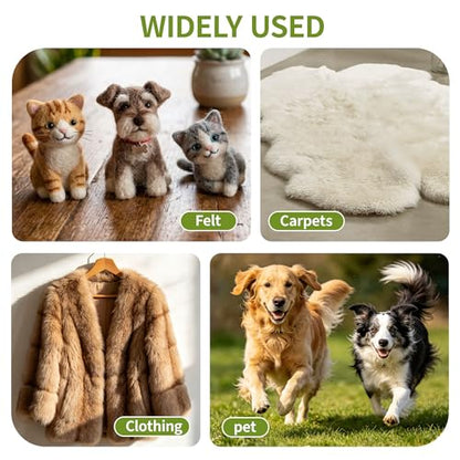3 Pcs Wool Carders, Hand Card Brushes for Wool Needle Felting Craft Tools