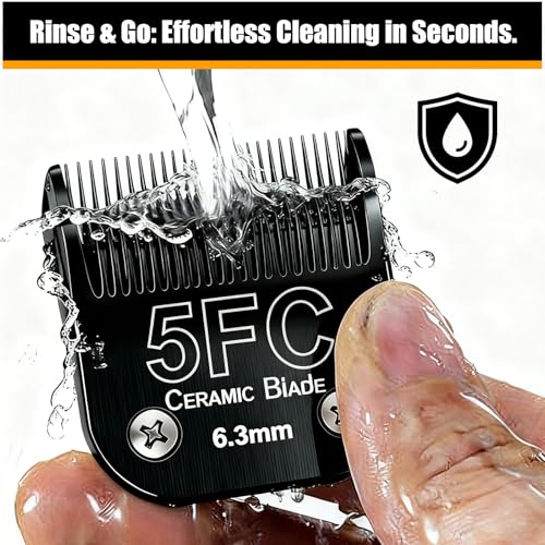 Dog Grooming Clipper Blades Replacement Compatible with Andis Dog Clipper - size: Black(3FC+4FC+5FC+7FC)