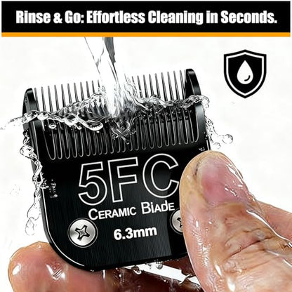 Dog Grooming Clipper Blades Replacement Compatible with Andis Dog Clipper - size: Black(3FC+4FC+5FC+7FC)