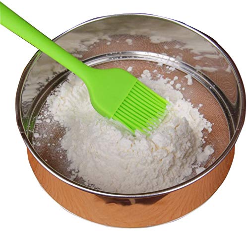 LOVEDAY 6" Flour Sieve Stainless Steel Professional Round Flour Sieve Strainer with 60 Mesh (6 Inch, 18/8 Steel) - color: 60 mesh