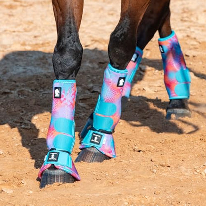 Classic Equine Dyno Turn Bell Boots - color: Beatz, size: Large