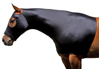 for Horses XXS Solid Zipper Stretch Hood - Navy