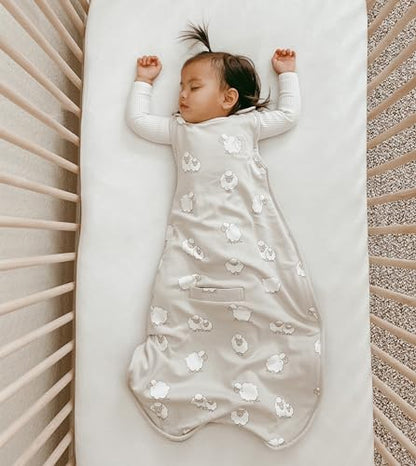 Woolino 4 Season Toddler Sleeping Sack, Merino Wool and Organic Cotton Baby Sleep Bag Sack, 2-4 Years, Sheep - color: Sheep