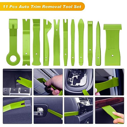 GOOACC 40Pcs Trim Removal Tool Green - color: Green