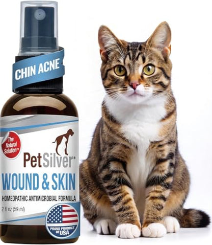 PetSilver Wound Spray, Silver Spray for Cats, Made in USA, 2 fl oz - size: 2 oz