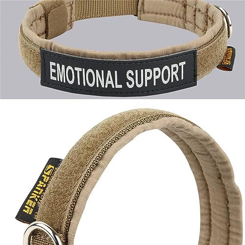 EXCELLENT ELITE SPANKER Military Nylon Small Puppy Dog Collar with Padded - color: Coyote Brown, size: XS-(10.6"-15")