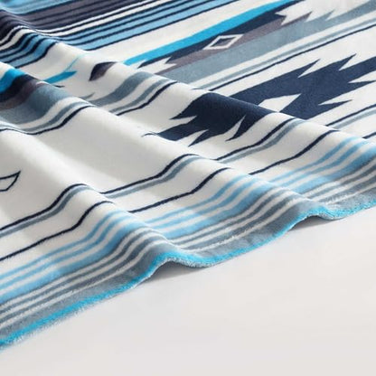 Wrangler - Soft Plush Throw Blanket for Bed & Couch, 50x70 - color: Coyote Sands Blue, size: 50" x 70"