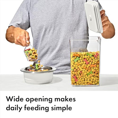 OXO Pet Food Storage POP Container - 2.8 Qt/2.6 L, Whisker Gray - color: Whisker Gray, size: 2.8 Qt