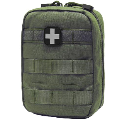 Carlebben EMT MOLLE Ifak Pouch Tactical MOLLE Medical First Aid Kit Utility Pouch Olive - color: Olive