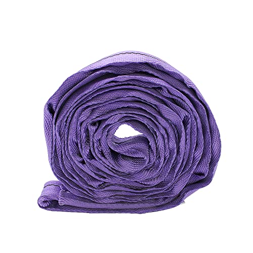 Purple Polyester Endless Round Sling Rigging Lifting Straps, 6 Feet Length, 2,600 lb. Vertical Capacity, 5,200 lbs Basket - color: 01 Purple - Vertical Capacity 2600LBS, size: 6ft