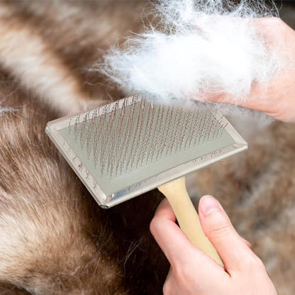 2pcs Wool Carders, Wool Carding Comb, Hand Carders for Wool, Comb Bamboo Air Cushion Fur Rugs, Needle Felting Wool Carders Brush Pillows for Wool Coat Felt Rug Tassel Dog Hair
