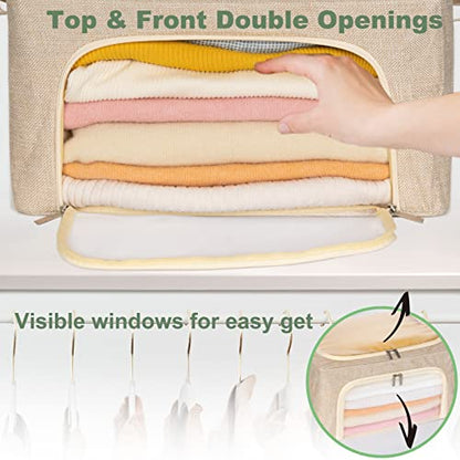 22L Cashmere Sweater Storage Bag And Natural Cedar Ball | BREATHABLE Cashmere Protection Pouch Friendly For Merino Wool/Knit Sweater Storage for Closet Shelf Stackable Knitwear Wool Clothes Organizer - size: Normal 2pack