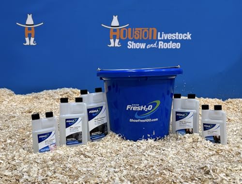 Show FresH2O Livestock Water Treatment Bottle - Eliminates Chlorine and Removes Related Odor in Drinking Water, Treats Up to 300 Gallons of Chlorinated H2O, Made in the USA (32oz) - size: 32oz