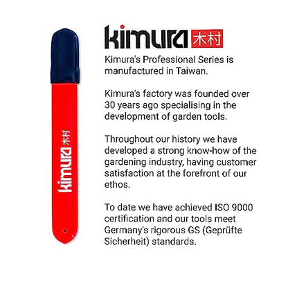Kimura® 5” Pro Garden Tool Blade Sharpener - Premium Carbide Sharpener, Multipurpose Usage, Ideal for Pruners, Loppers, Garden Shears, Knives, Scissors & Hatchets, Ergonomic Non-Slip Vinyl Grip