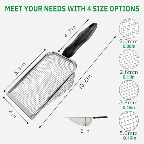 4 Pack Chicken Poop Scooper, 4" Metal Mesh Shovel - size: 4" 4 Set