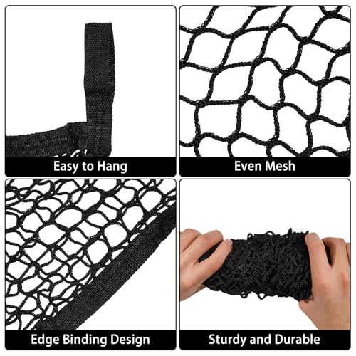 2 Pcs Feed Hay Net Slow Feed Hay Bags for Horses Horse Feeding Supplies for Goats Sheep, 61.4x39.37inch - size: 61.4x39.37inch